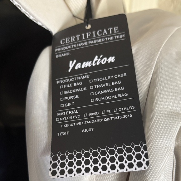 YAMTION White Backpack with Cute Patches SLEEVES TO PUT SMALL FAVORITE TOY! - Picture 5 of 6